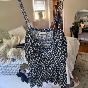 Blue and white tank top from Urban Outfitters. Size: XS. Never worn with tags